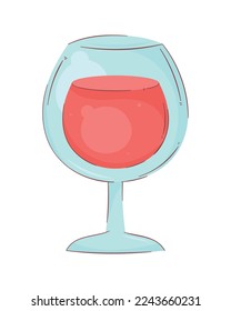 red wine cup drink icon