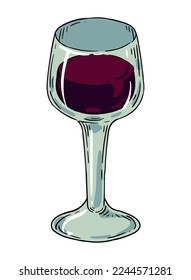 red wine cup drink icon