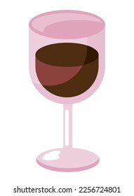 red wine cup drink icon