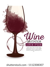 red wine cup label
