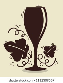 red wine cup label