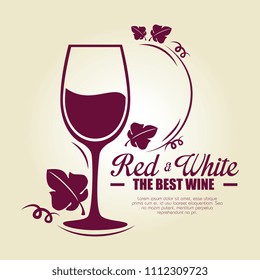 red wine cup label