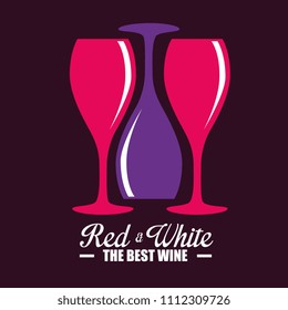 red wine cups label