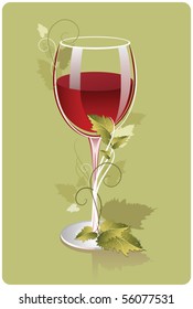 red wine glass