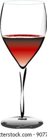 Red wine in glass