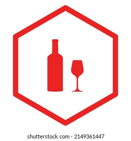 Red wine glass and comb