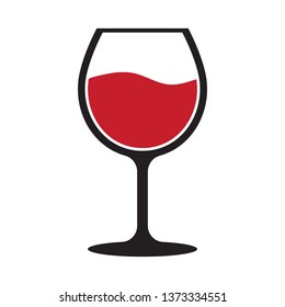 Red wine glass icon