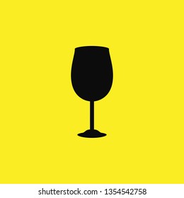 red wine glass icon vector