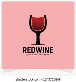 Red Wine Logo Design Template