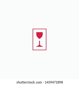 Red Wine Logo Icon Design Template - Vector