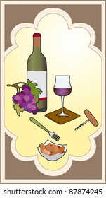 Red wine and sausages