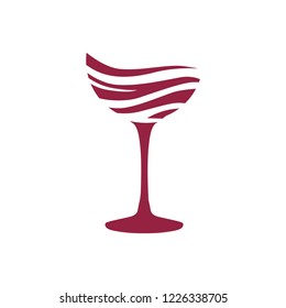 red wine splash, logo icon