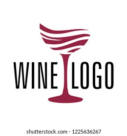 red wine splash, logo template