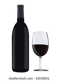 red wine vector