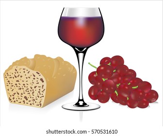 Red wine vector