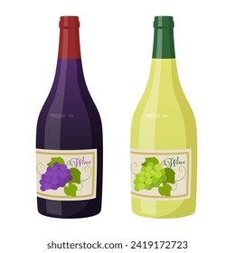 Rotwein und Weißwein