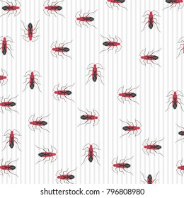 red wing bug beetle natural background.
sripes background with flying animal. vector. wallpaper concept