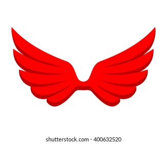 red wing flying emblem image vector