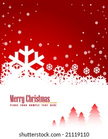 Red winter background