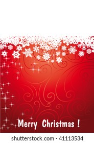  Red winter background