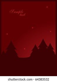 red winter background
