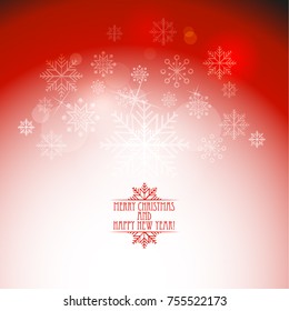 Red winter background