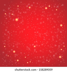 Fondo rojo de invierno con lugar para texto