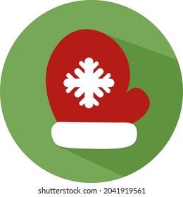 Vertido rojo de invierno, ilustración, vector, sobre fondo blanco.