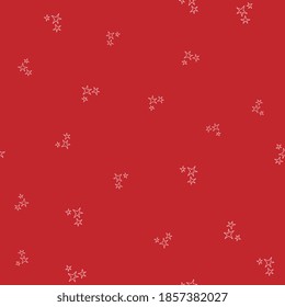 Rotes Wintermuster im modernen Stil. Einfaches Design, grafisches Element. Blumenvektor Weihnachtsfest