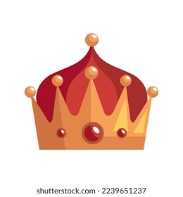 red wize men crown isolated icon
