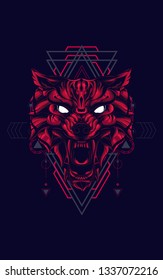 Red Wolf Sacred Geometry