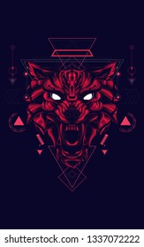 Red Wolf Sacred Geometry