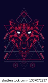 Red Wolf Sacred Geometry