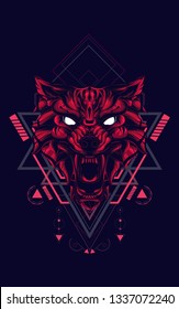 Red Wolf Sacred Geometry