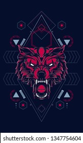 Red Wolf Sacred Geometry