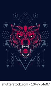 Red Wolf Sacred Geometry