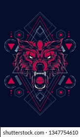 Red Wolf Sacred Geometry