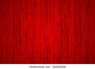 Red Wood Background - Vector