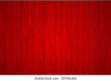 Red wood panels used as background - Vector