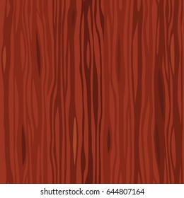 Red wooden striped fiber textured seamless pattern. Vector background