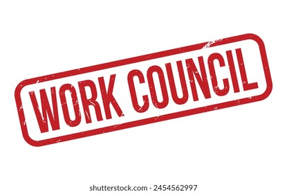 Vector de sello de goma del comité de trabajo rojo