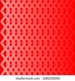 Red X alphabet pattern on red background vector