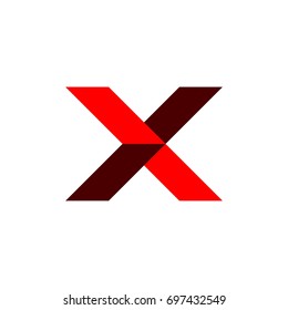 Red X Letter Logo Template Illustration Design. Vector EPS 10.