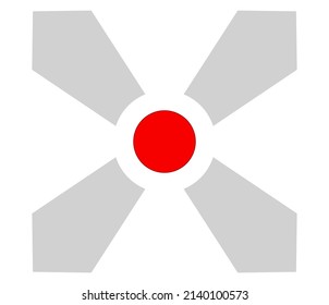 Red X sign, shape, letter. Crosshair, target mark, reticle concept icon