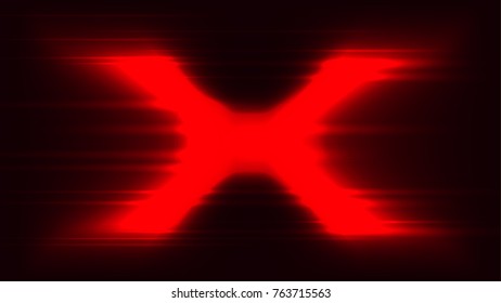 red x target mark light abstract