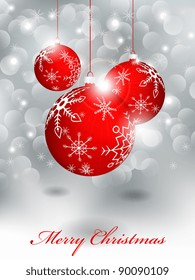 Red xmas balls