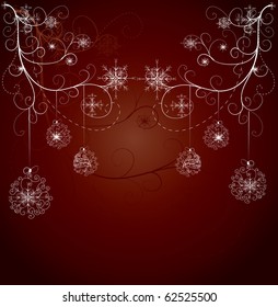 Red xmas card
