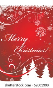 Red xmas card