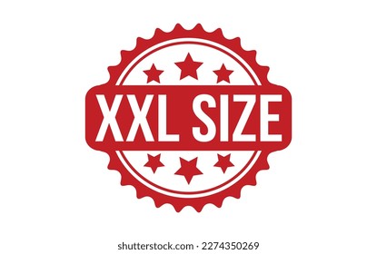 Red XXL Size Rubber Stamp Seal Vector