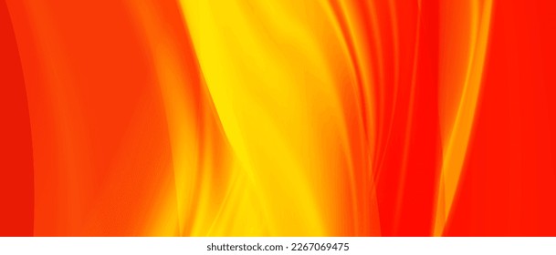 Red and yellow abstract background and  orange wave